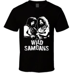 Wild Samoans Retro Legends Of Wrestling Tag Team T Shirt